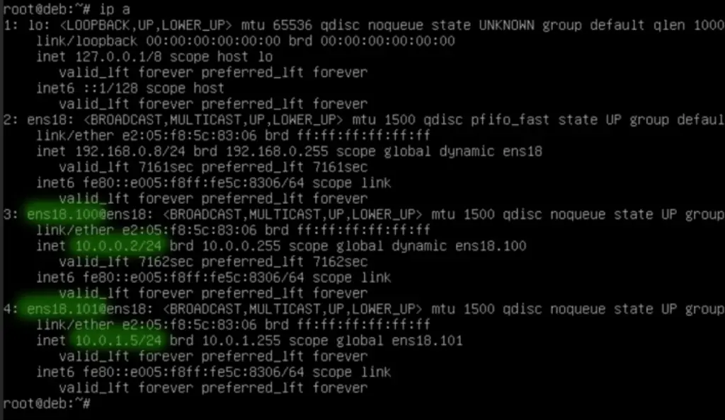 One Interface, multiple VLAN IPs on Linux