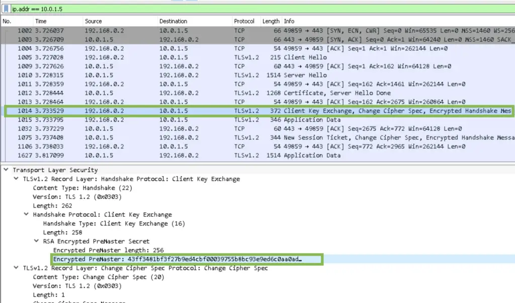 Following the SSL Key Exchange with WireShark