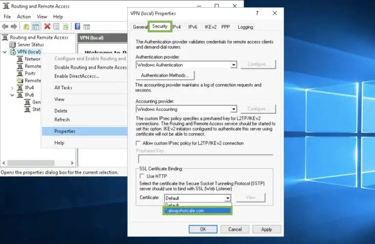 Mikrotik sstp server настройка windows