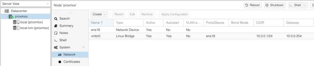 Forward whole trunk ports to VMs in Proxmox