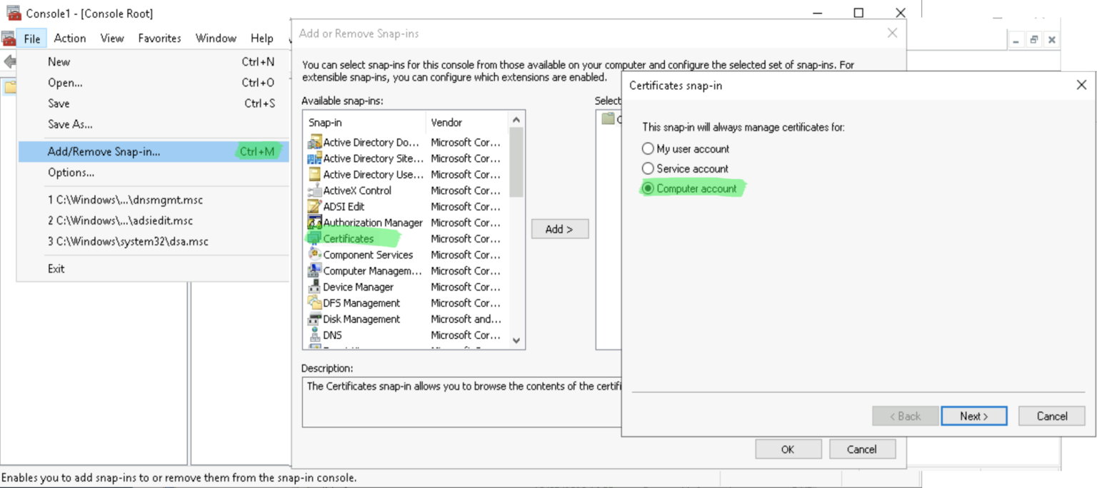 How to extract the private key, public key and CA cert from PFX