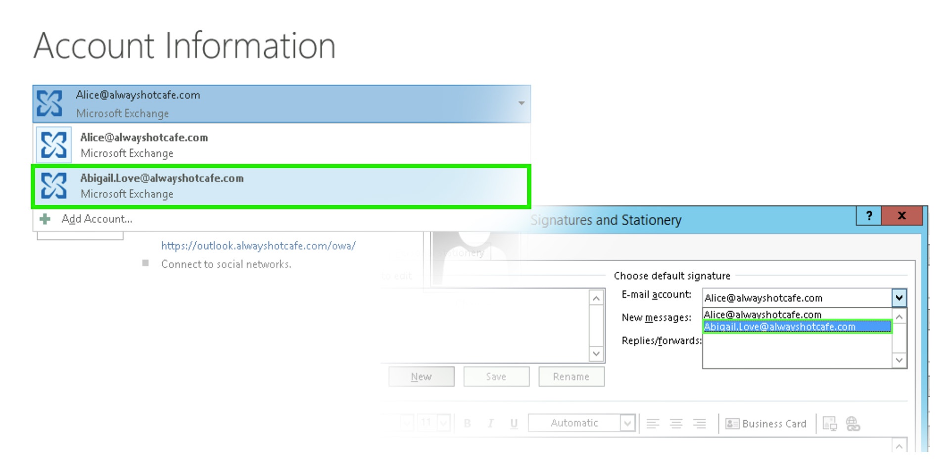 Automatically Assign Signatures to Shared Mailboxes in Outlook