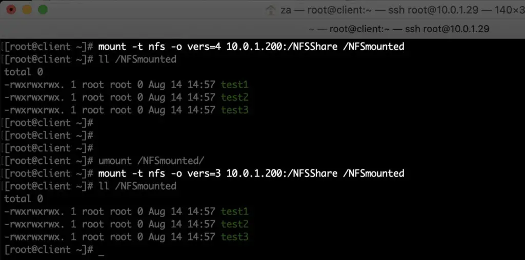 How to Configure NFSv4 and NFSv3 on CentOS?