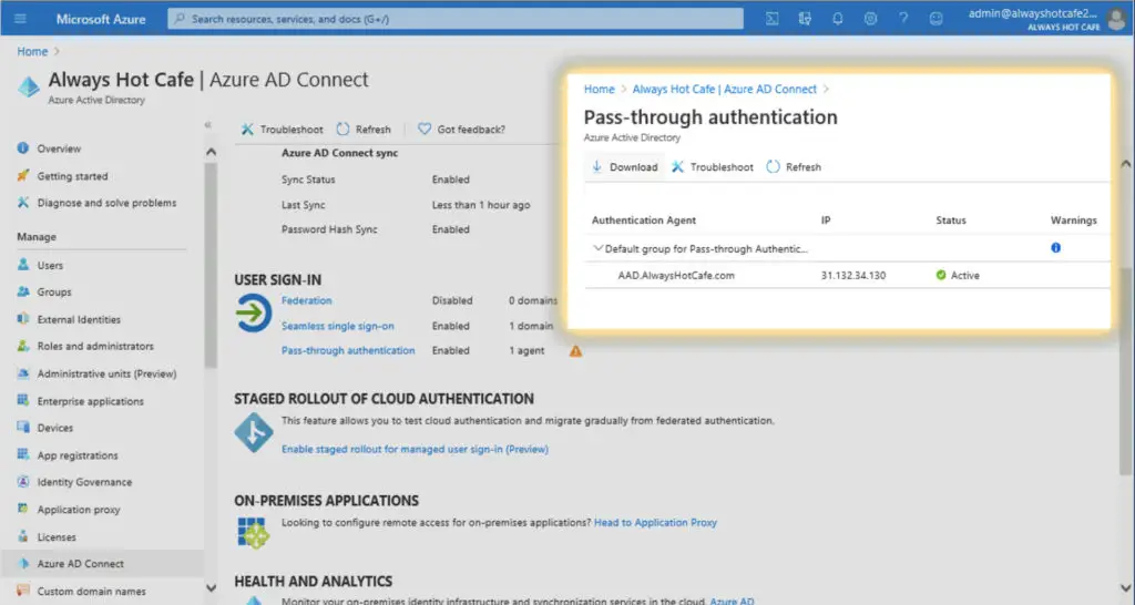 Office 365 &#8211; Seamless SSO Configuration without ADFS | PTA