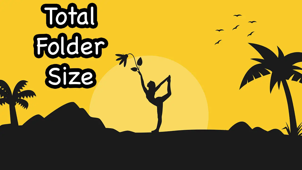 How to list the total size of a folder with powershell opentechtips