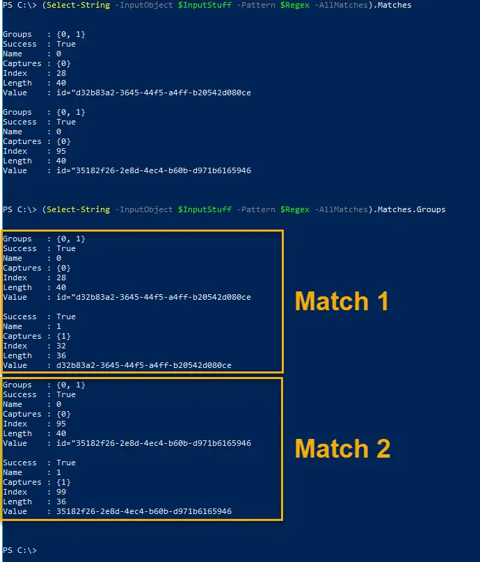 PowerShell: Extract Pattern from a String