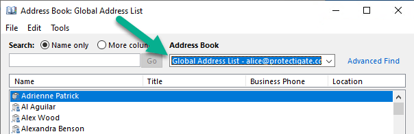 How to print the Global Address Book in Outlook