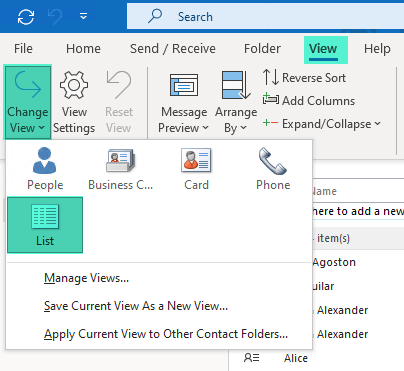 How to print the Global Address Book in Outlook