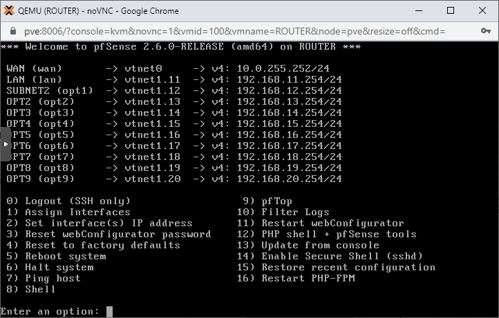 Exercise: Set up 10 new VLANs on the pfSense LAN interface