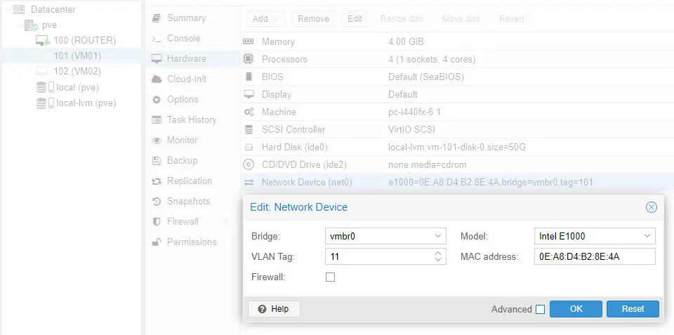 Exercise: Set up 10 new VLANs on the pfSense LAN interface